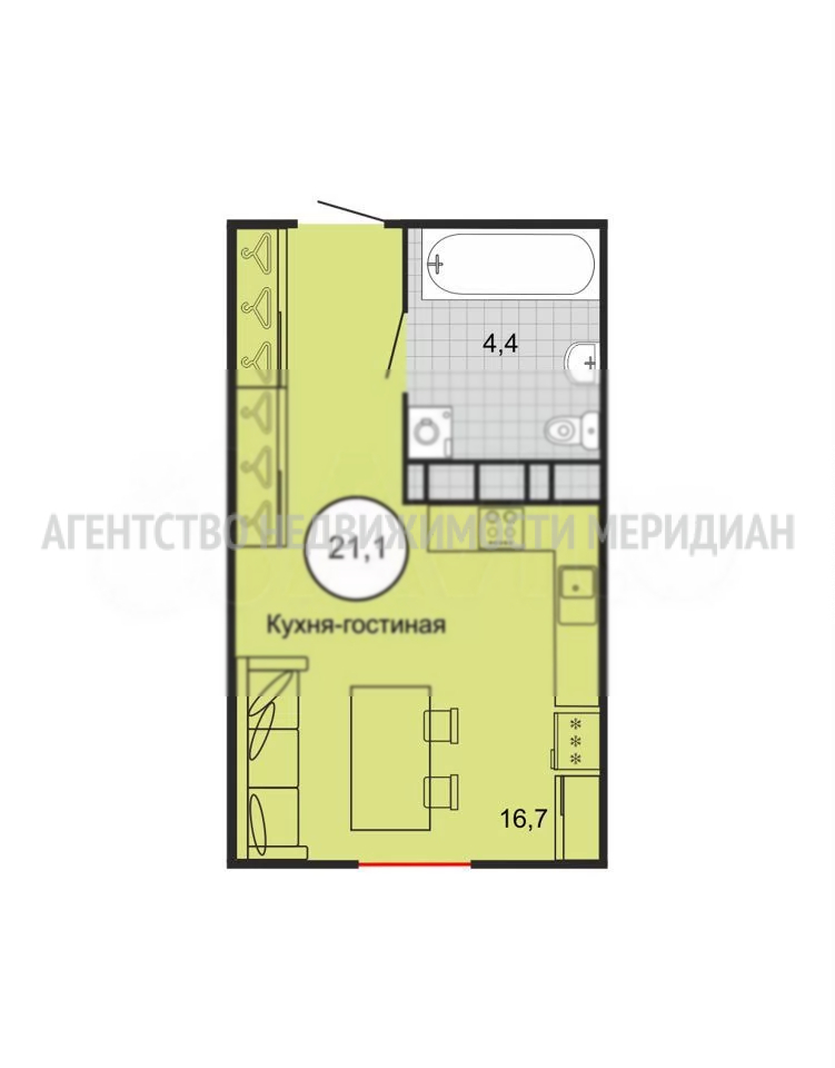 Продажа квартиры, Михайловск, Князевский переулок,  д.85А